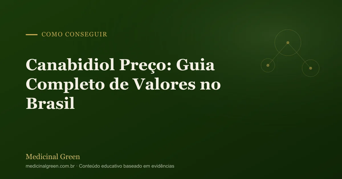 Canabidiol Preço: Guia Completo de Valores no Brasil