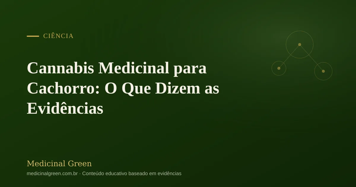 Cannabis Medicinal para Cachorro: O Que Dizem as Evidências