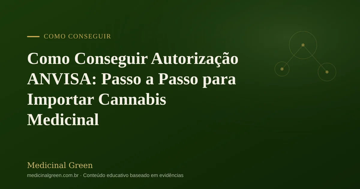 Como Conseguir Autorização ANVISA: Passo a Passo para Importar Cannabis Medicinal
